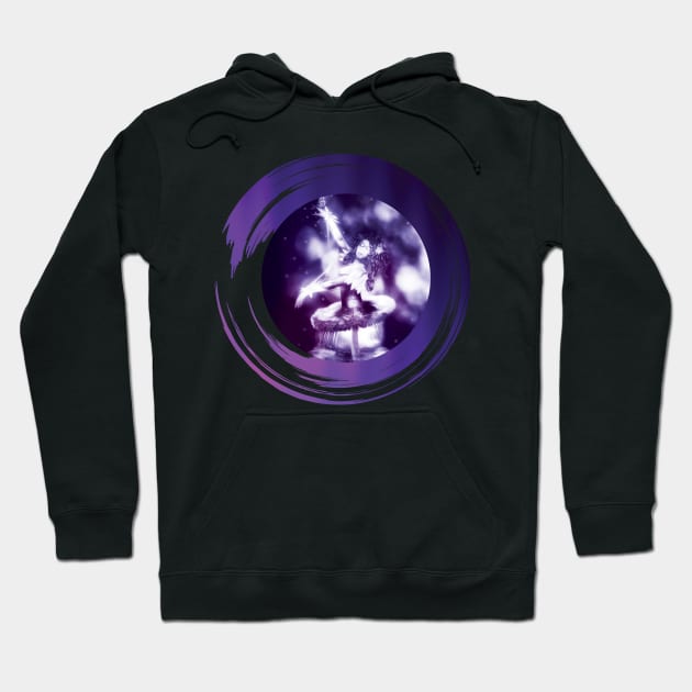 Surreal purple ballerina Hoodie by TheCreativeBros